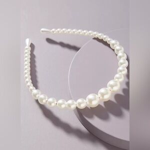 Shashi x Anthropologie Tapered Pearl Headband